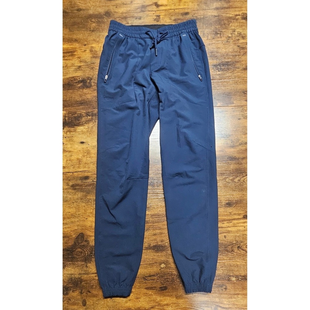Lululemon Mens License to Train Jogger Navy Blue Running Pants XS Zipper Pockets